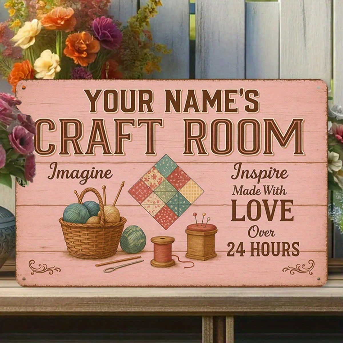 Art Craft Workshop - 1PC Tin Sign Craft Room Decor