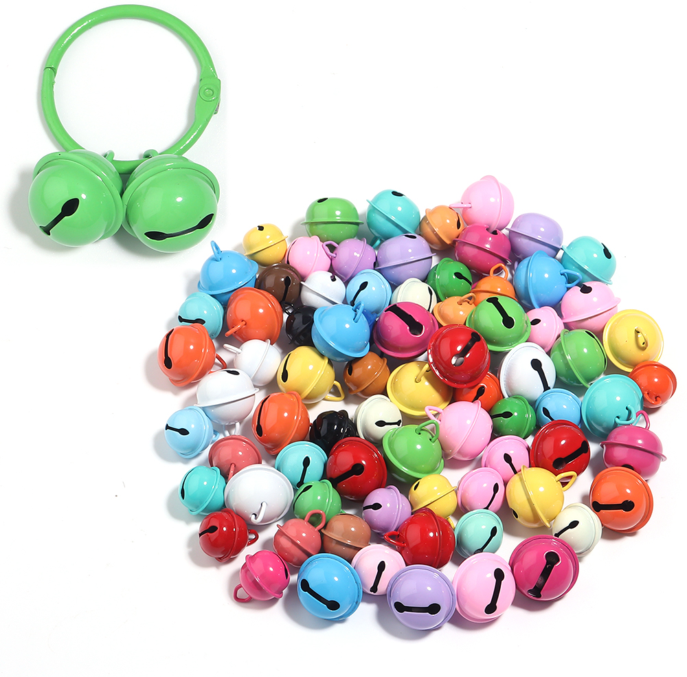 Art Craft Activity - 30pcs/lot 14/17/22mm Mix Color Metal Jingle