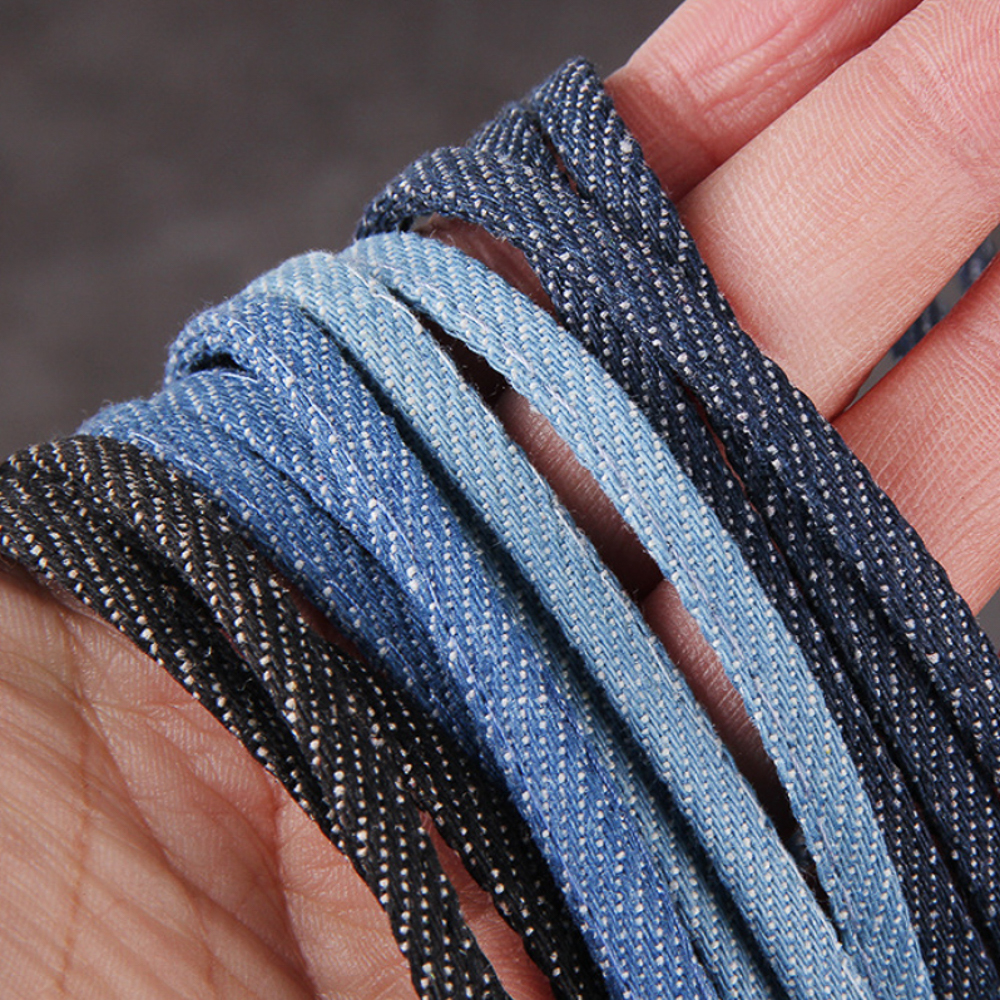 Art Craft Activity - 5meters 5mm Denim Strap Falt Cord