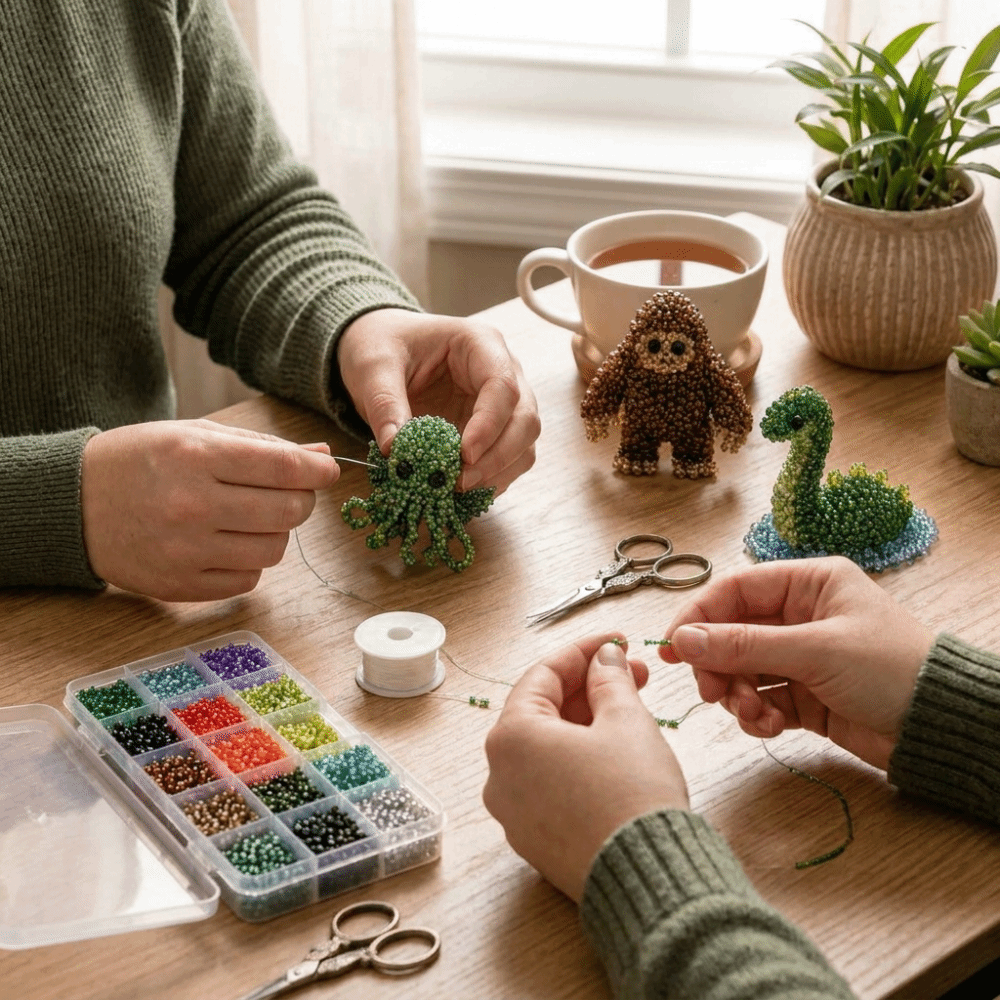 Art Craft Animals - Handmade DIY Animal Bead Embroidery Kit