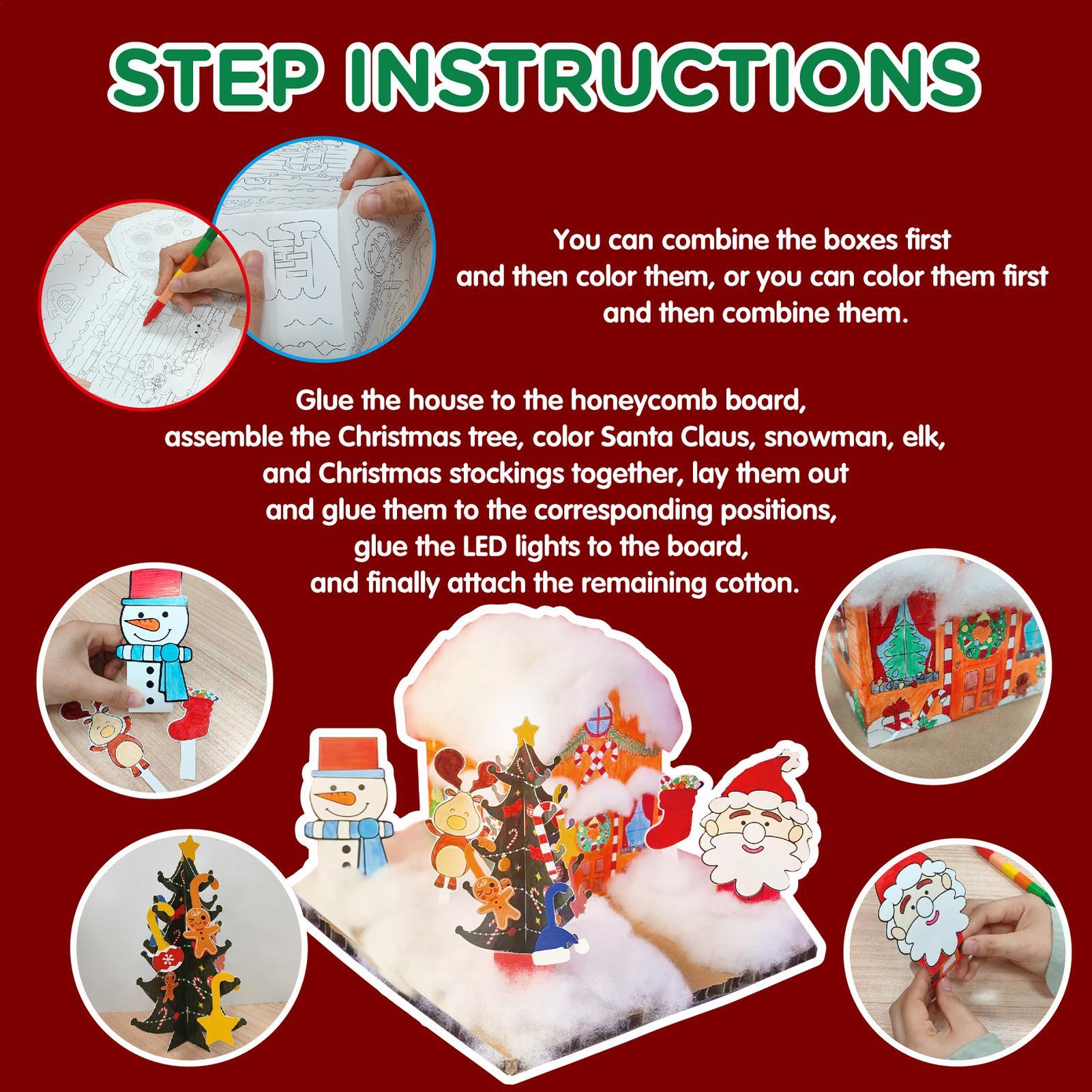 Art Craft Animals - Kids Christmas Craft Kits Educational Crafting