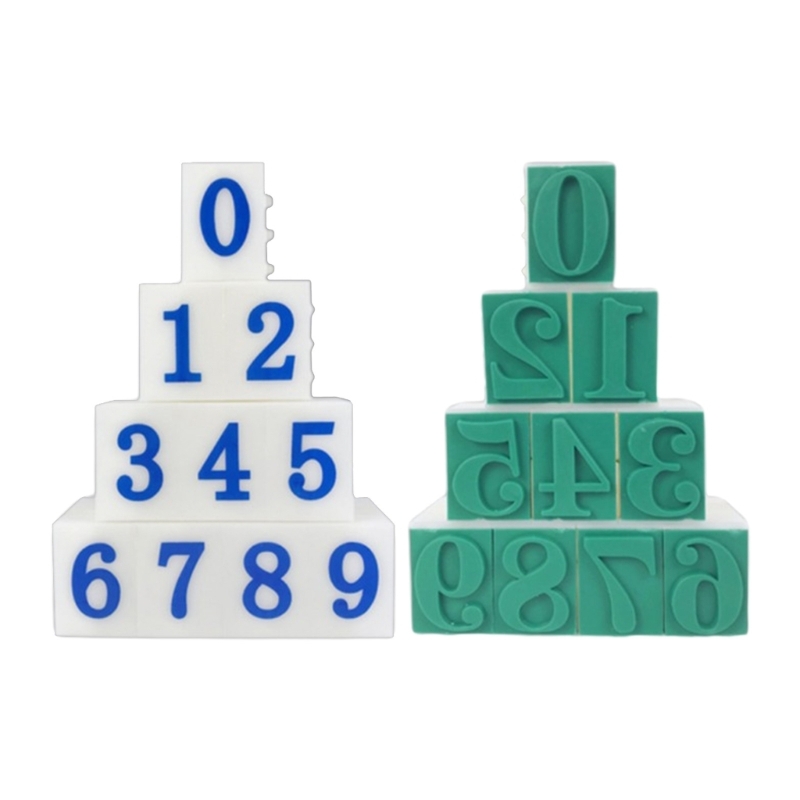 Art Craft Description - Set Of 10Pcs Detachable Number Stamp