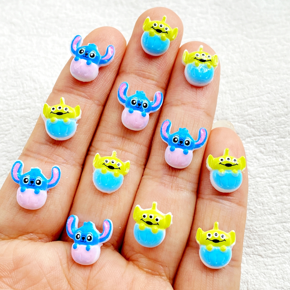 Art Craft Disney - 50Pcs Mixed Nail Art Resin Cartoon