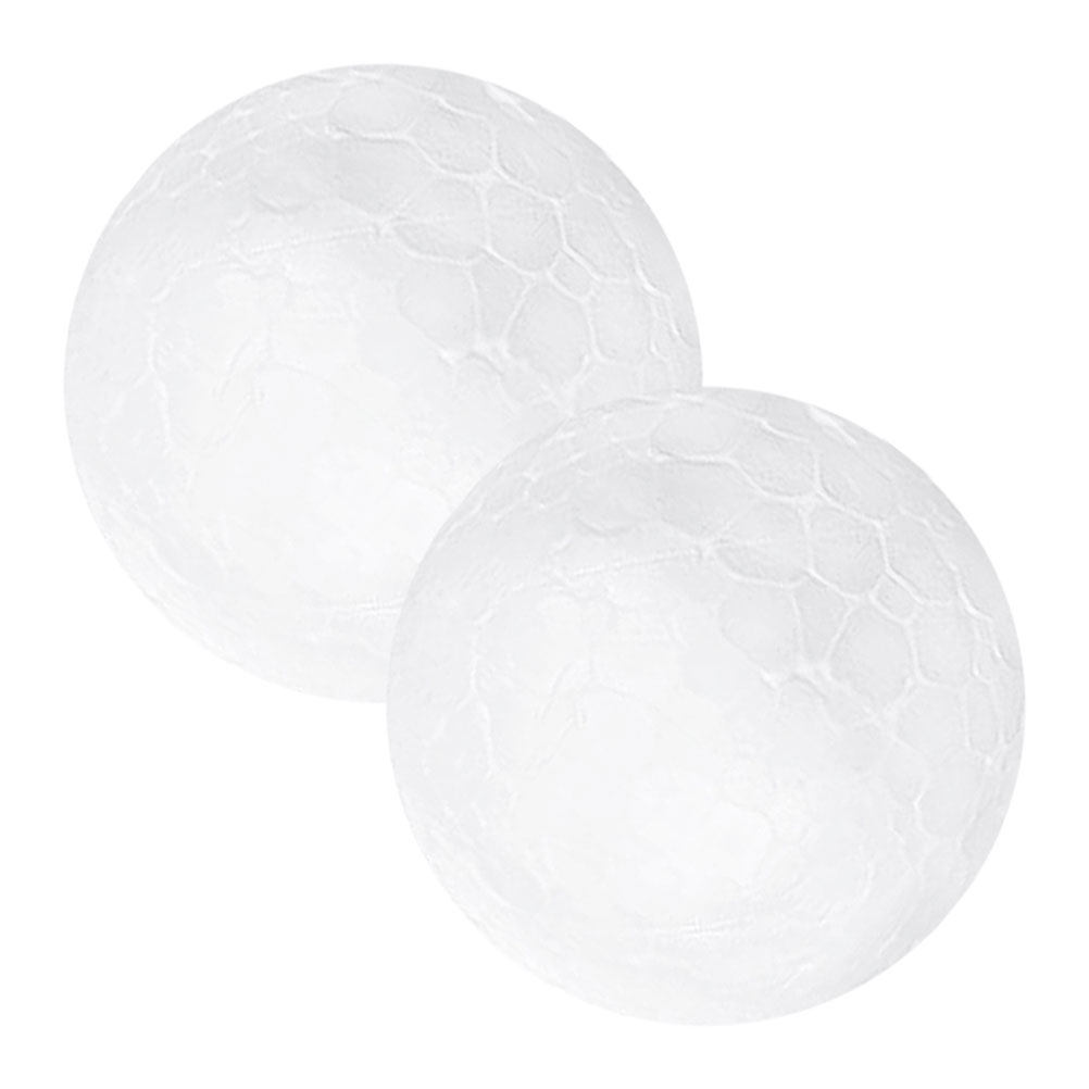 Art Craft Holiday - 2Pcs Snowman Foam Balls White Solid