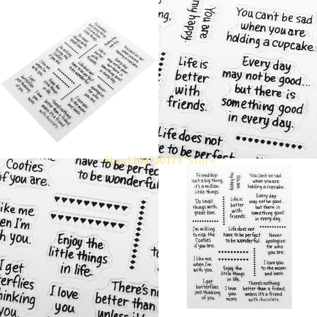 Art Craft Description - Beautiful Blessing Clear Silicone Stamper for