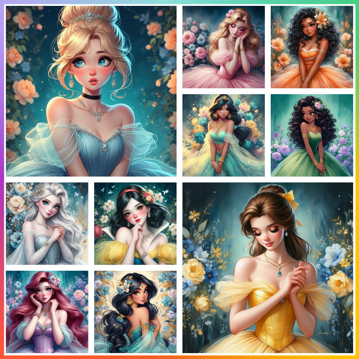 Art Craft Disney - Beauty Princess Disney Diamond Painting Mosaic