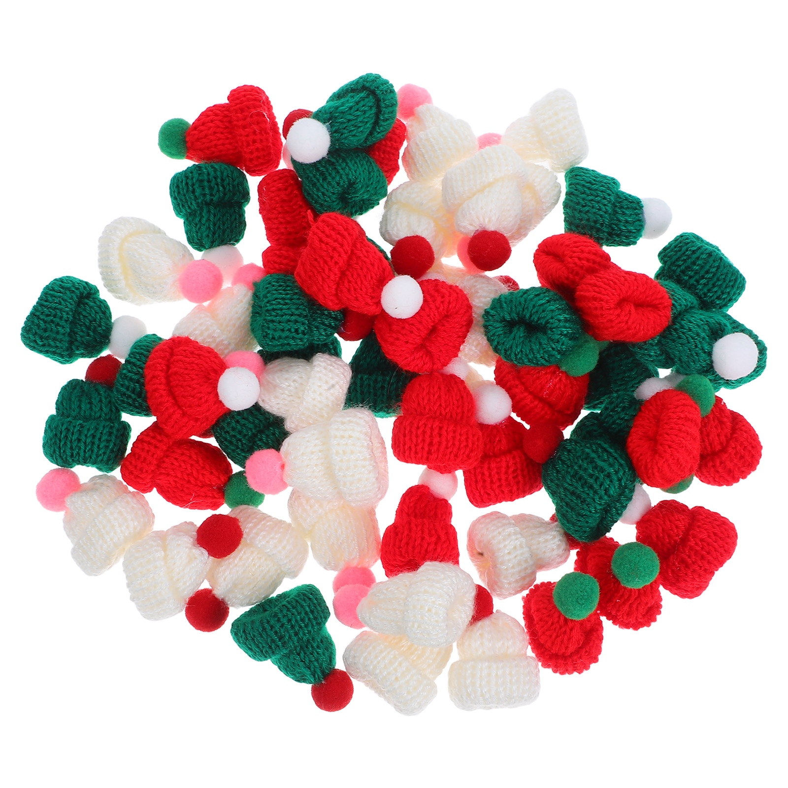 Art Craft Holiday - 60Pcs Mini Knit Hats for Crafts