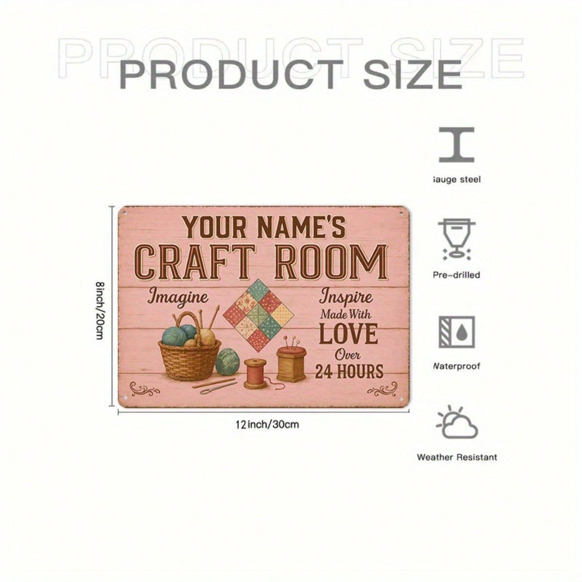 1PC Tin Sign Craft Room Decor  – Art Craft Workshop Bewertung und Preis