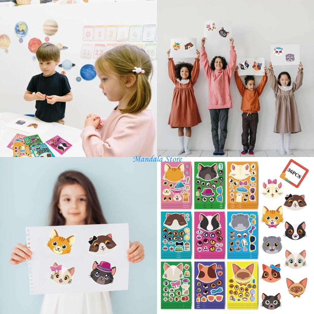 U2JC 36Pcs Cats Stickers Schoo – Art Craft Description Bewertung und Preis