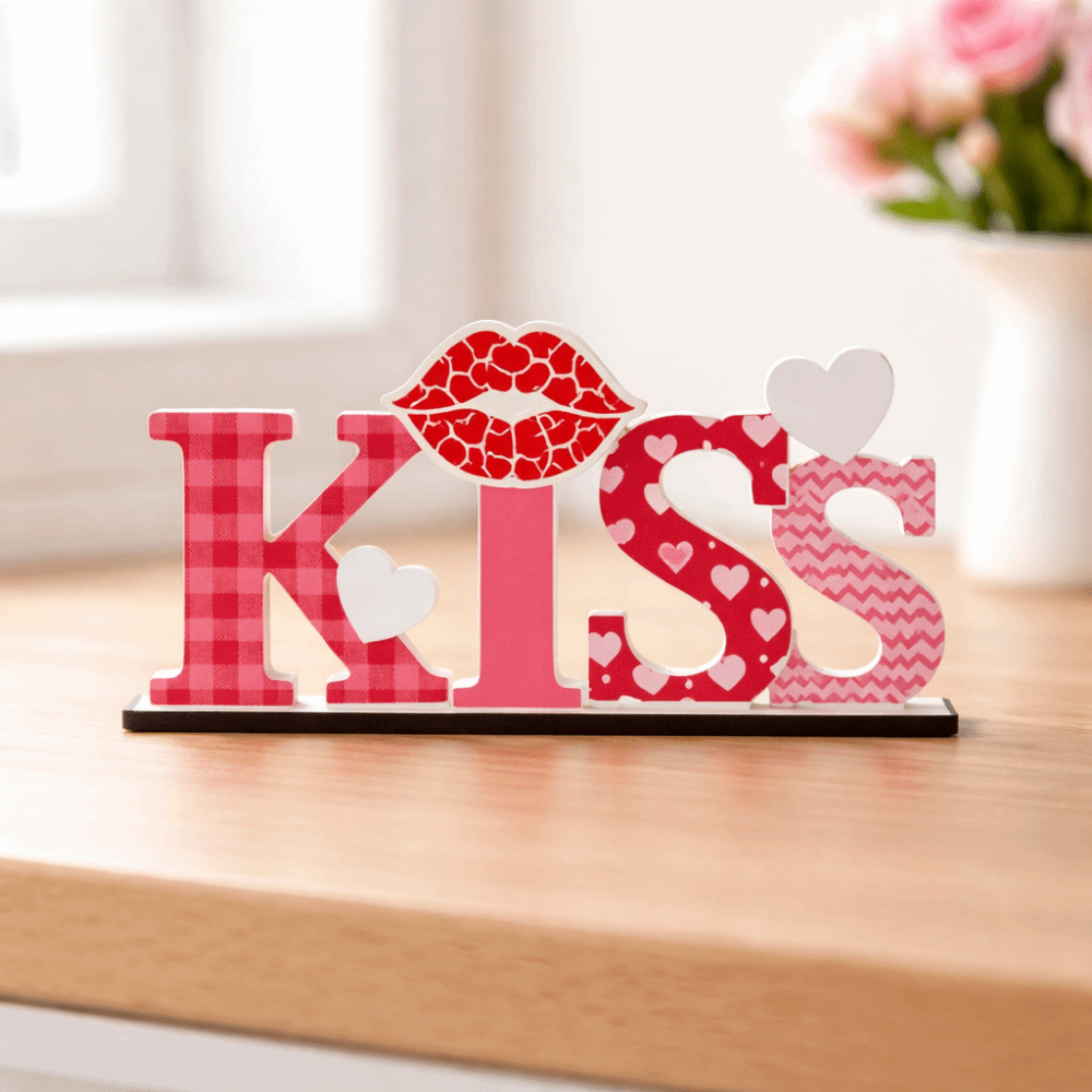 LOVE KISS Love Wood Knot Ornam – Art And Craft Valentine Bewertung und Preis