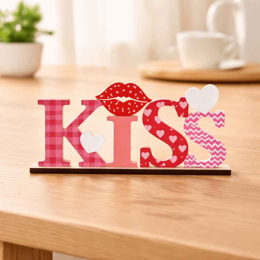 LOVE KISS Love Wood Knot Ornam – Art And Craft Valentine Bewertung und Preis