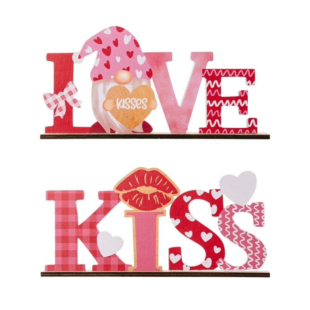 LOVE KISS Love Wood Knot Ornam – Art And Craft Valentine Bewertung und Preis