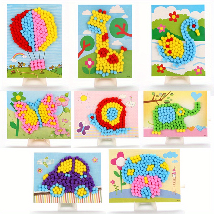 2pcs 16x21cm Colorful Pom-Pom  – Art Craft Animals Bewertung und Preis