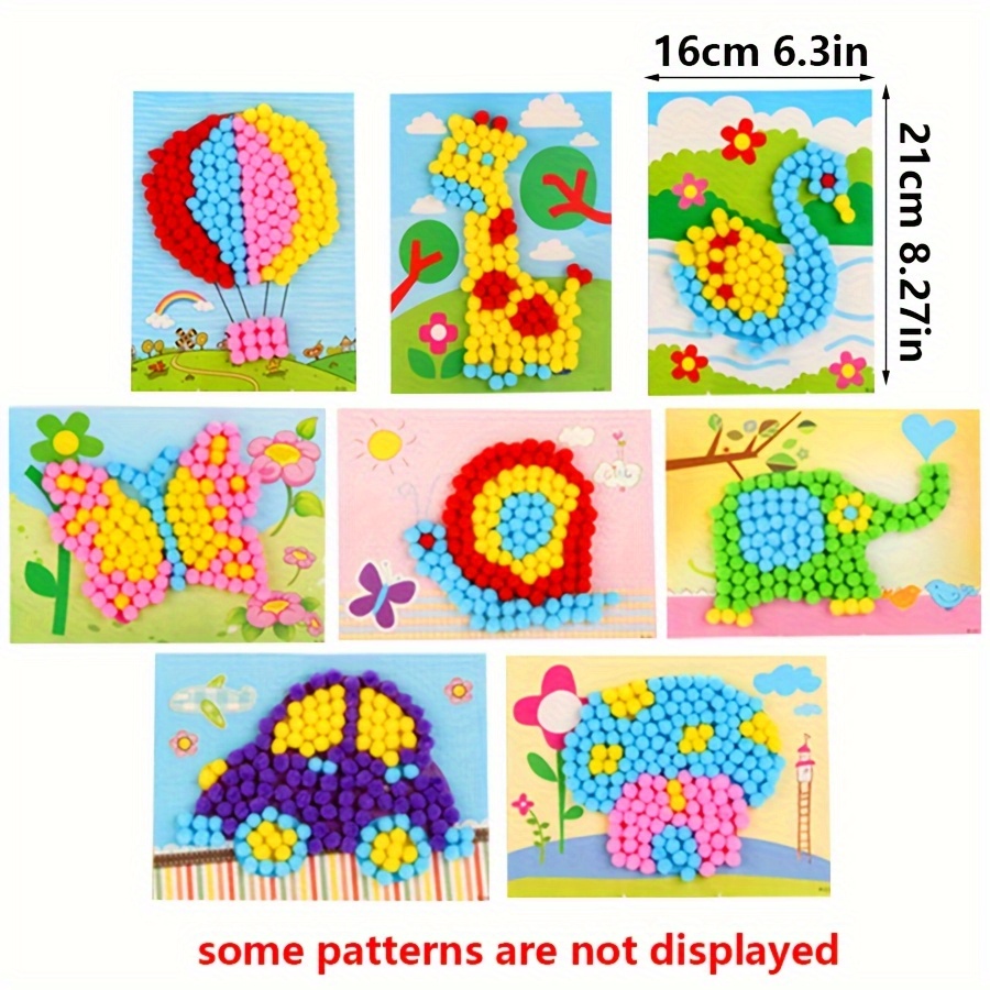 2pcs 16x21cm Colorful Pom-Pom  – Art Craft Animals Bewertung und Preis