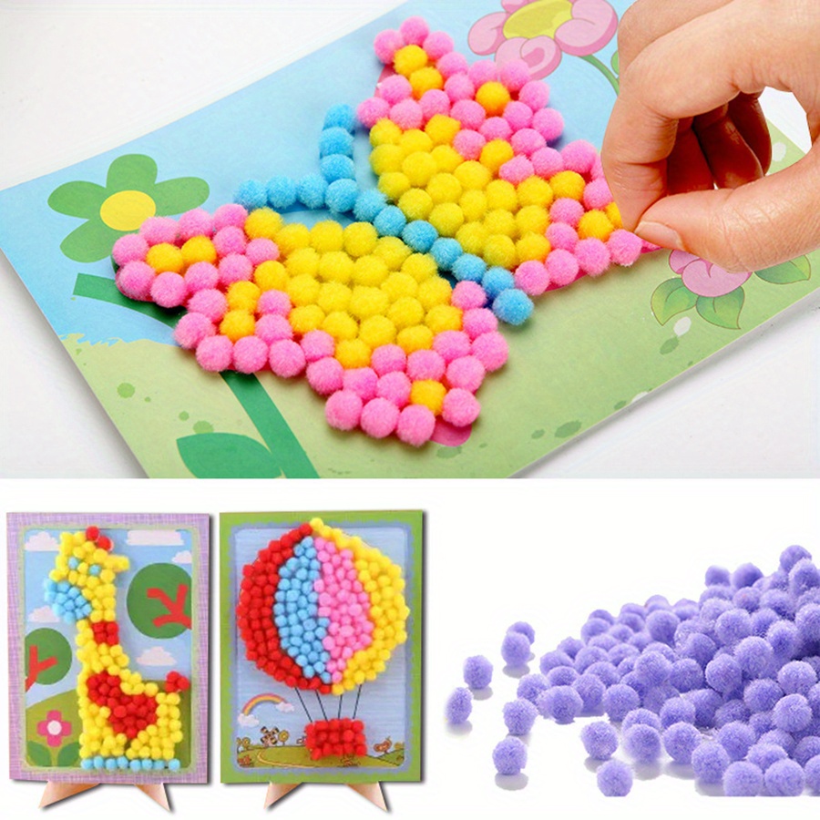 2pcs 16x21cm Colorful Pom-Pom  – Art Craft Animals Bewertung und Preis