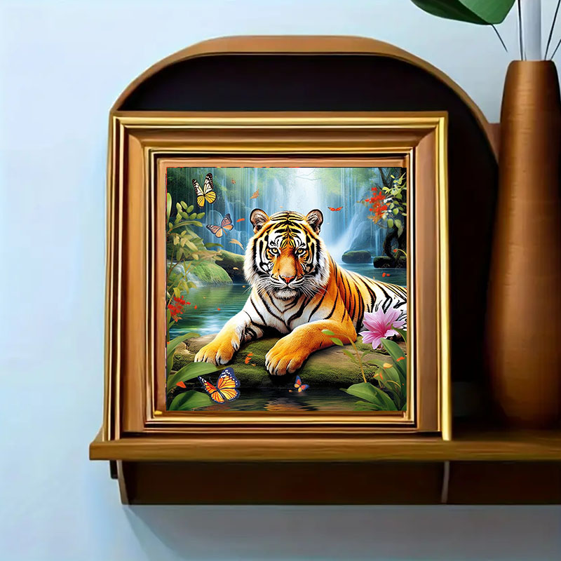 1 set of Tiger King Diamond Pa – Art Craft Animals Bewertung und Preis
