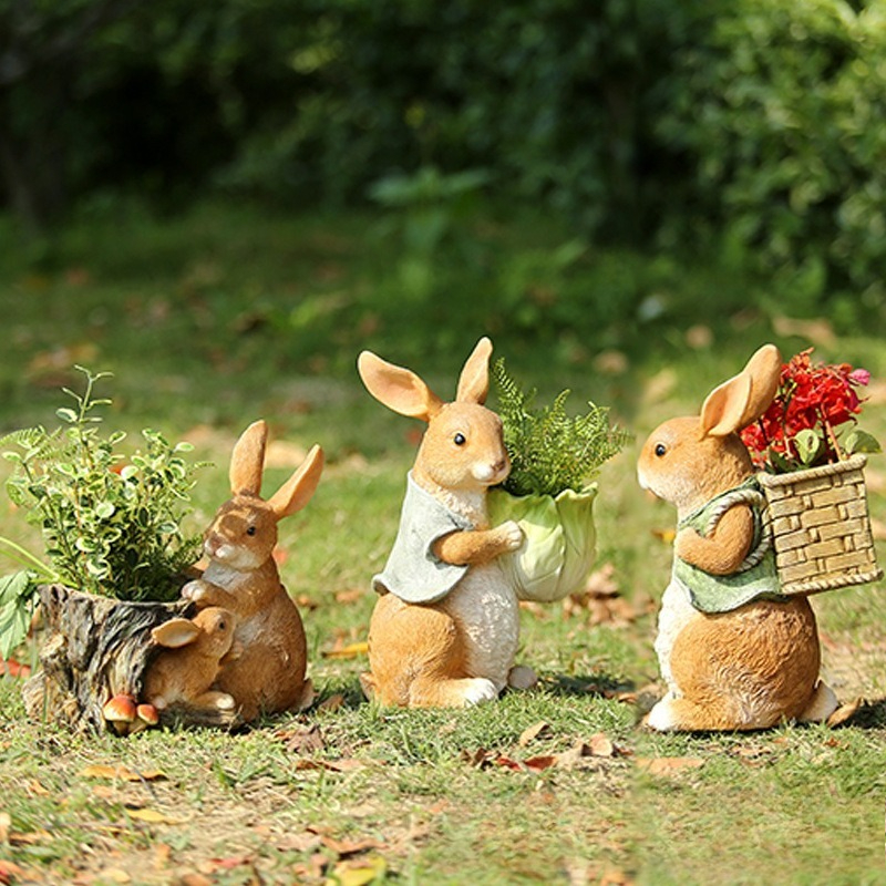Outdoor Garden Statues Rabbit  – Art Craft Animals Bewertung und Preis