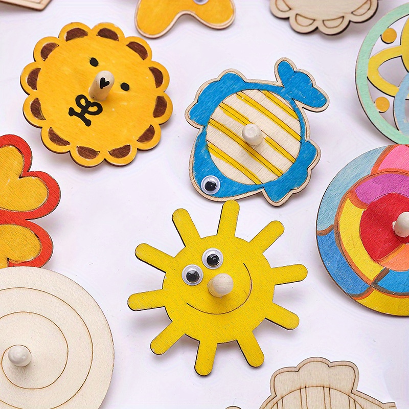 Wooden Spinning Top Craft Kit  – Art Craft Holiday Bewertung und Preis