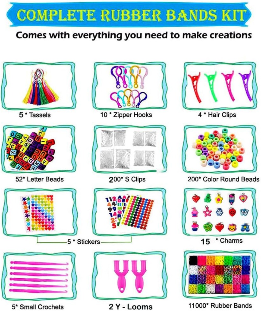 12080+ Loom Bands Set, Rubber  – Art Craft Gift Ideas Bewertung und Preis