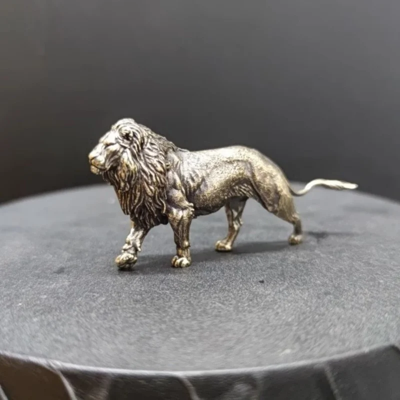 Mini Solid Brass Lion Sculptur – Art Craft Lion Bewertung und Preis