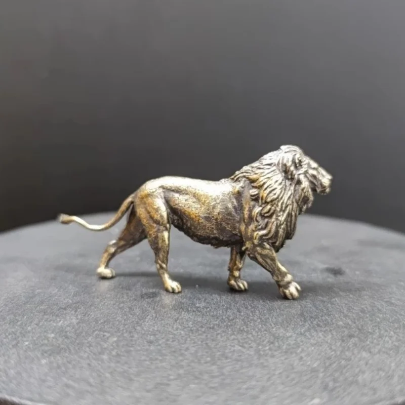 Mini Solid Brass Lion Sculptur – Art Craft Lion Bewertung und Preis
