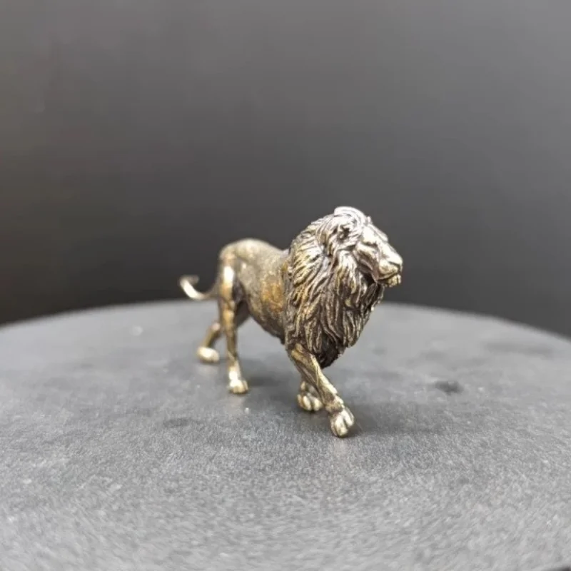 Mini Solid Brass Lion Sculptur – Art Craft Lion Bewertung und Preis