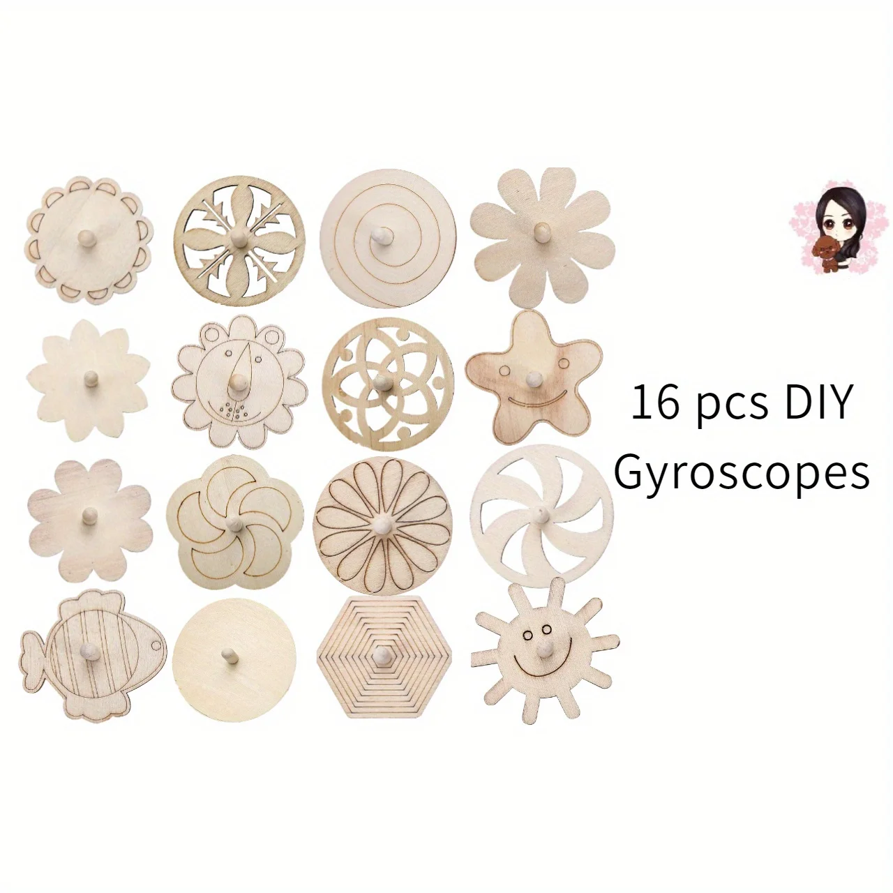 16pcs Wooden Spinning Top Craf – Art Craft Gift Ideas Bewertung und Preis