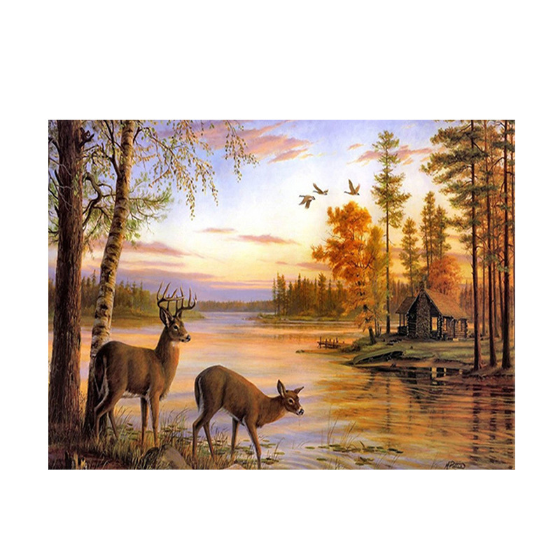 Autumn Forest Deer Diamond Pai – Art And Craft Autumn Bewertung und Preis