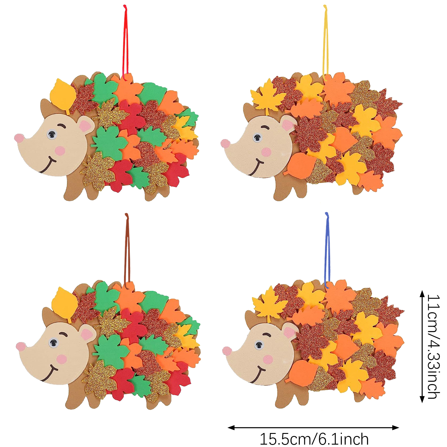 8pcs Hedgehog Foam Stickers He – Art And Craft Autumn Bewertung und Preis