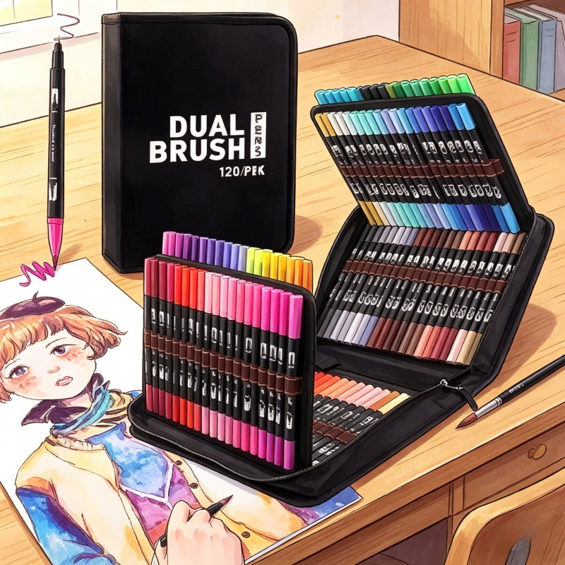 72 Colors Dual Tip Watercolor  – Watercolor Brush Pen Bewertung und Preis