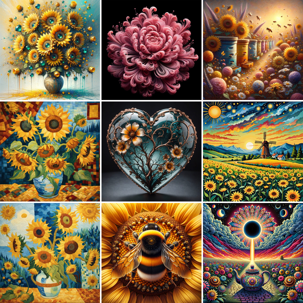 Flowers Sunflower Bee Paint By – Art Craft Gift Ideas Bewertung und Preis