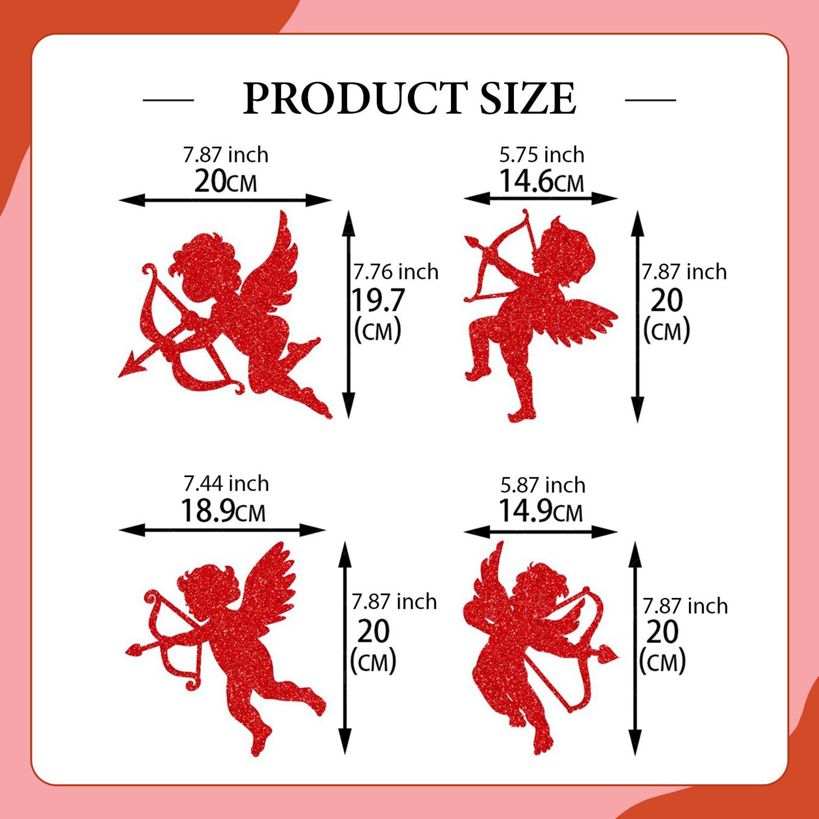 Glitter Red Cupid Cutouts Prin – Art And Craft Valentine Bewertung und Preis