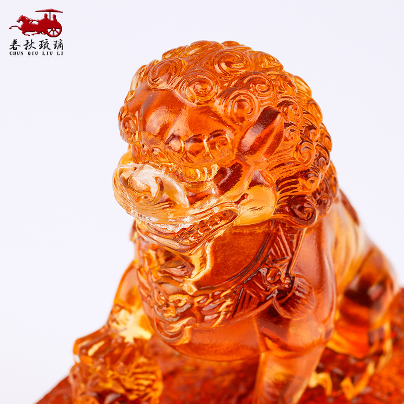 Coloured glaze lion seal ornam – Art Craft Lion Bewertung und Preis