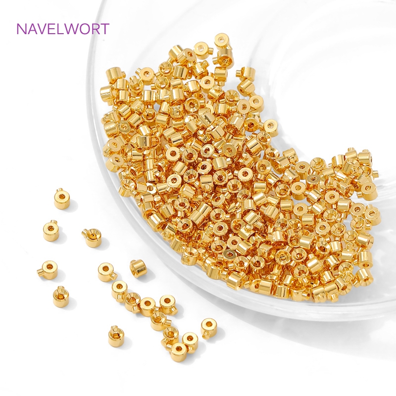 18K Gold Plated Round Crimp En – Art Craft Making Bewertung und Preis