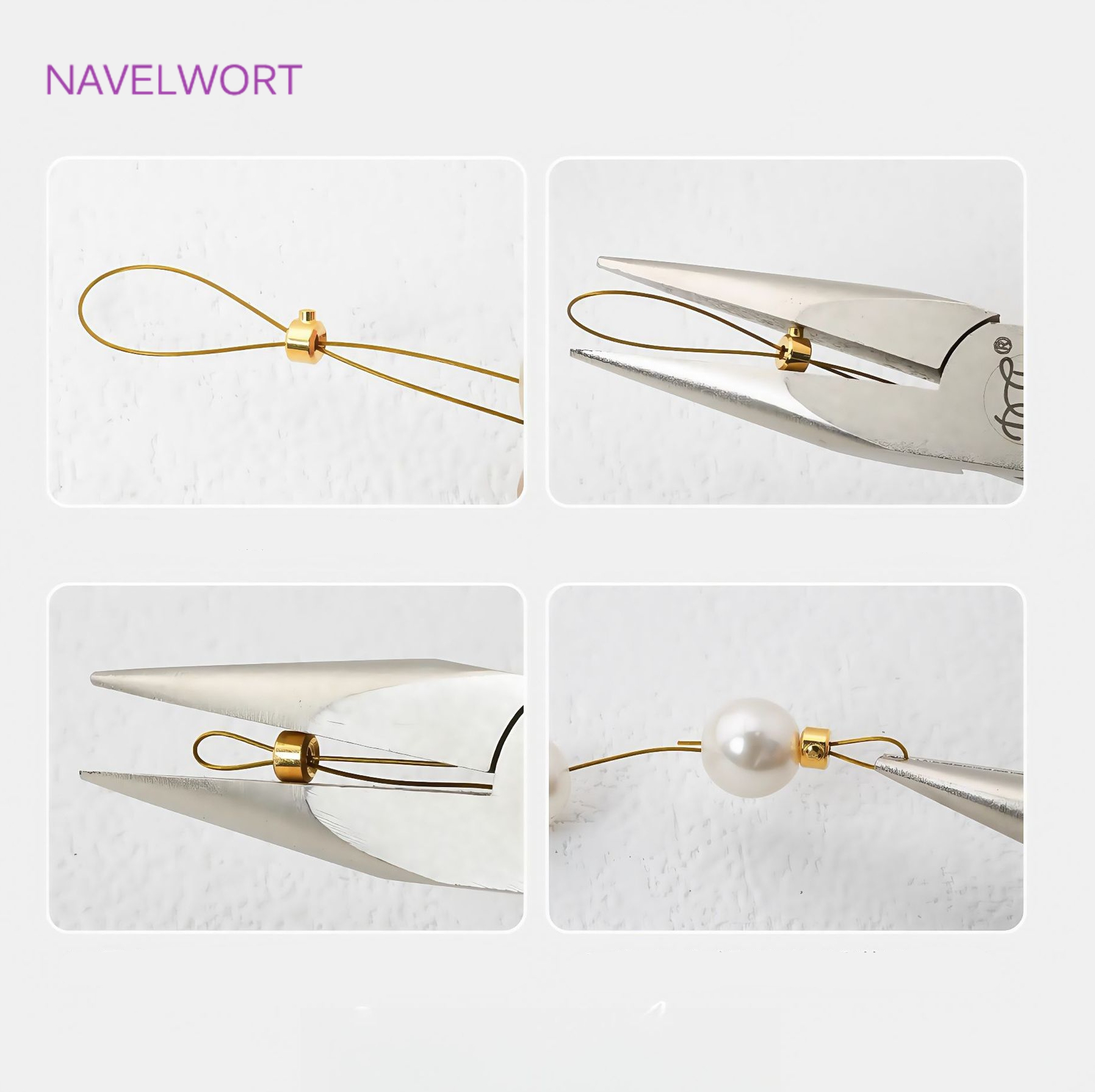 18K Gold Plated Round Crimp En – Art Craft Making Bewertung und Preis