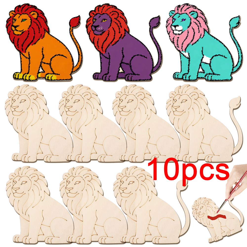 10pcs/set Unfinished Wood Lion – Art Craft Lion Bewertung und Preis