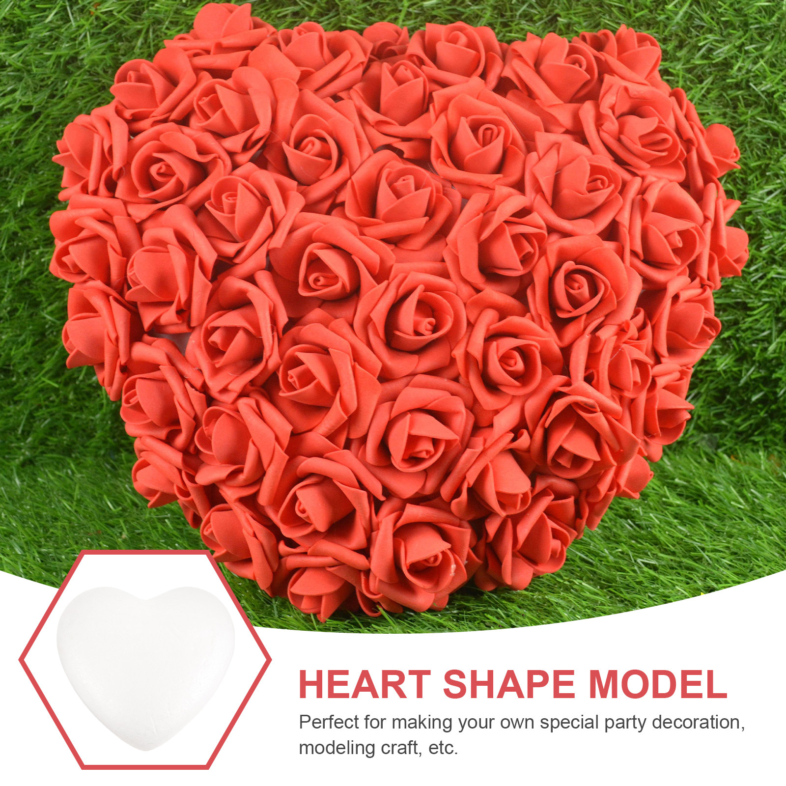 White 23Cm Modeling Heart Poly – Art And Craft Valentine Bewertung und Preis