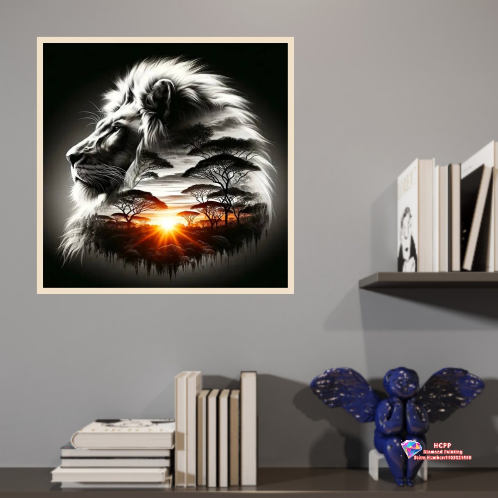 Animal Lion Sunrise Jungle Dia – Art Craft Lion Bewertung und Preis