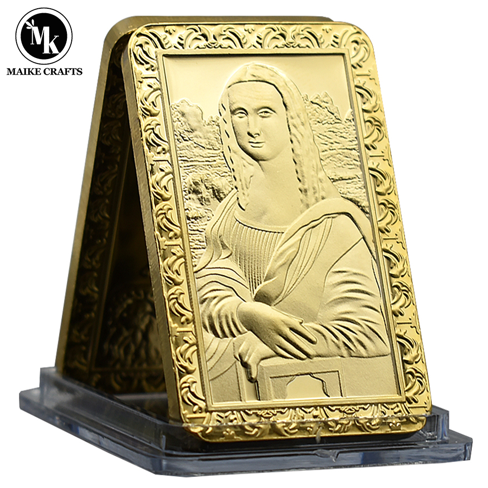 Mona Lisa Gold Bar Da Vinci Me – Art Craft Holiday Bewertung und Preis