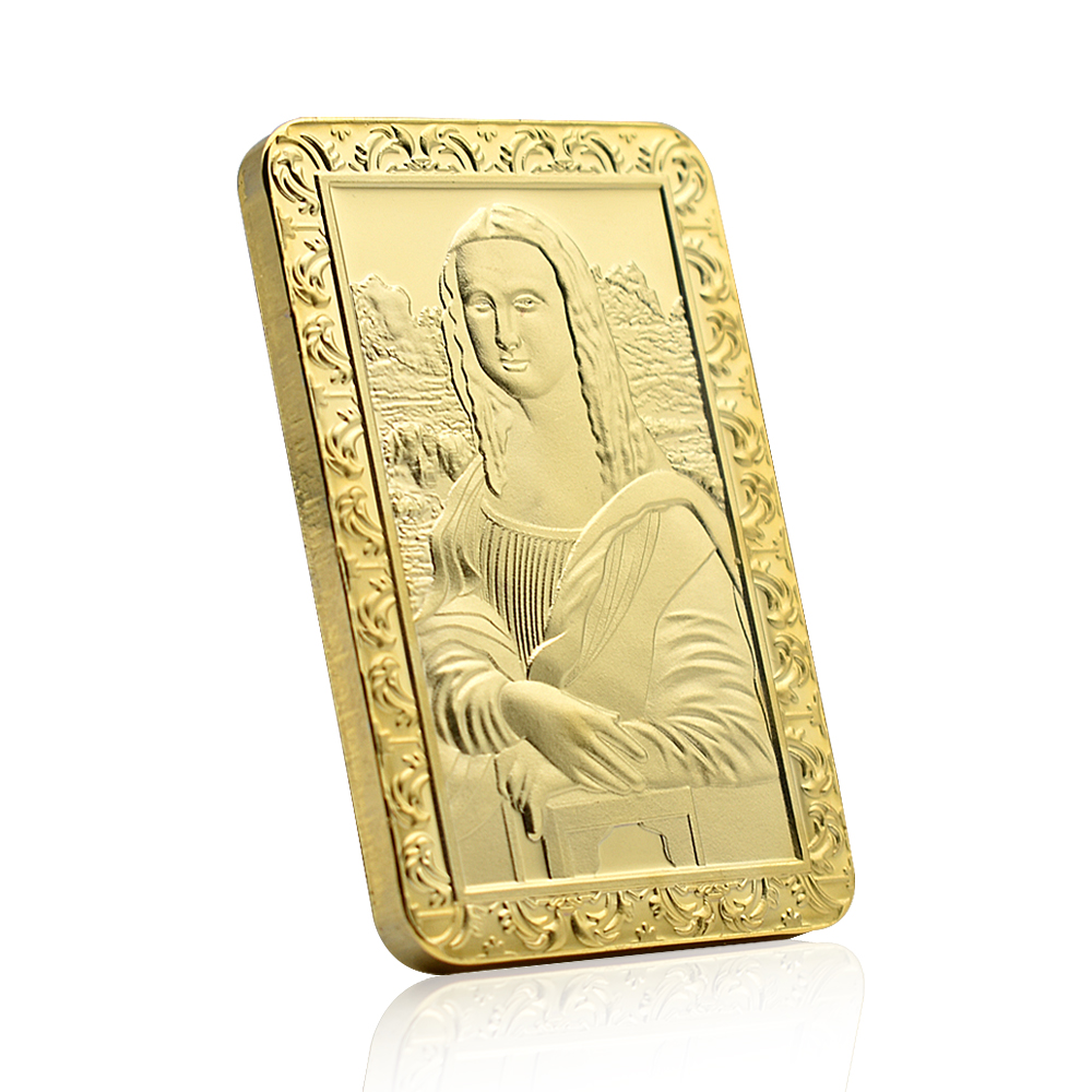 Mona Lisa Gold Bar Da Vinci Me – Art Craft Holiday Bewertung und Preis