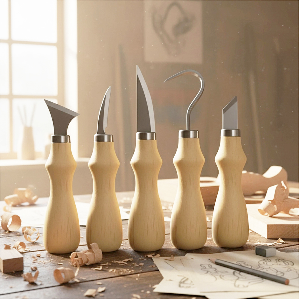 5pc Wood Carving Tools Set Oak – Art Craft Knife Bewertung und Preis