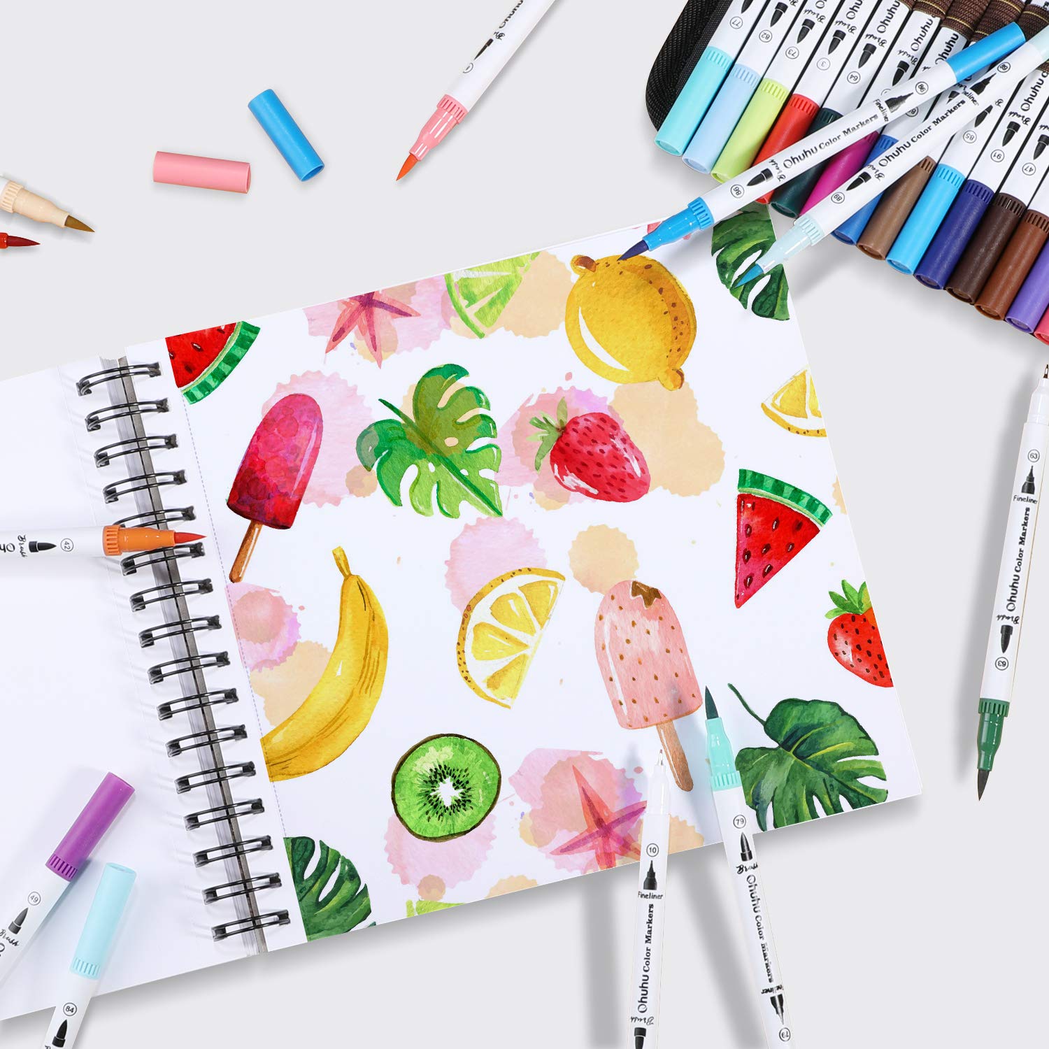 Ohuhu Spiral Bound Marker Pad  – Watercolor Brush Pen Bewertung und Preis