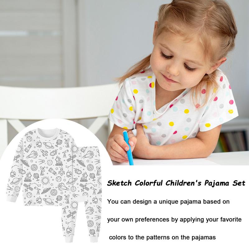 Pajama Coloring For Kids Sketc – Art And Craft Autumn Bewertung und Preis