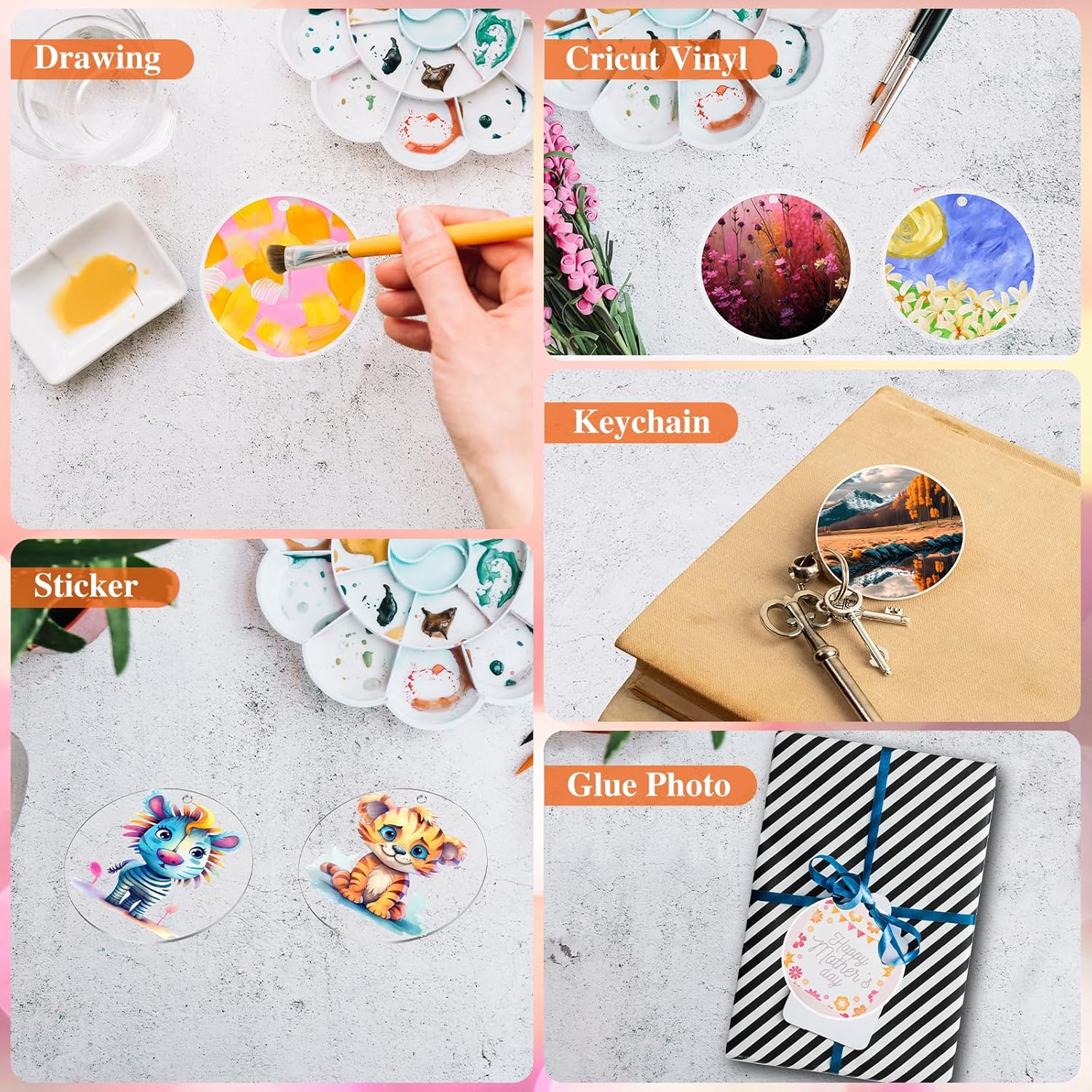 30 Pcs Clear Acrylic Circles 2 – Art Craft Activity Bewertung und Preis
