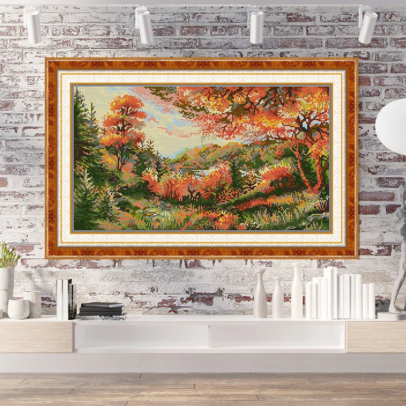 Autumn Scenery Pattern Cross S – Art And Craft Autumn Bewertung und Preis